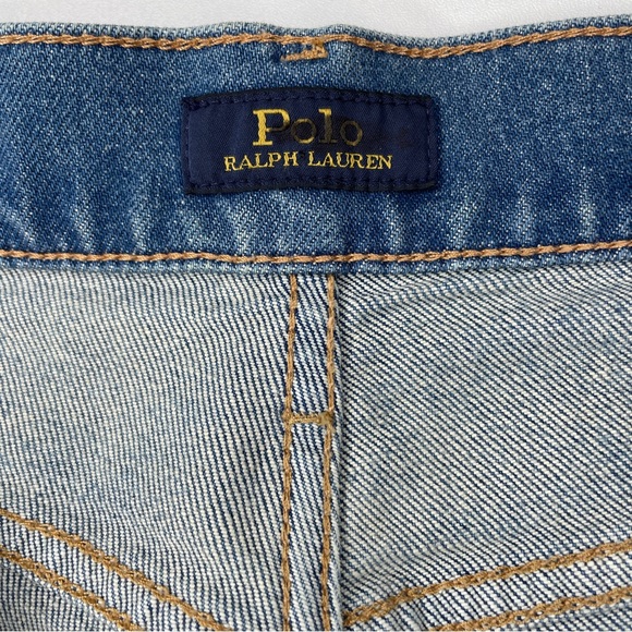 Polo Ralph Lauren Suede Patch Jeans Sz 28 - Picture 7 of 16